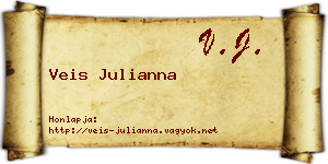 Veis Julianna névjegykártya
